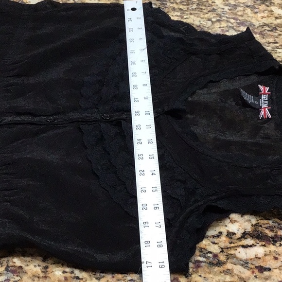 Helium London sheer ruffled top - Picture 8 of 10